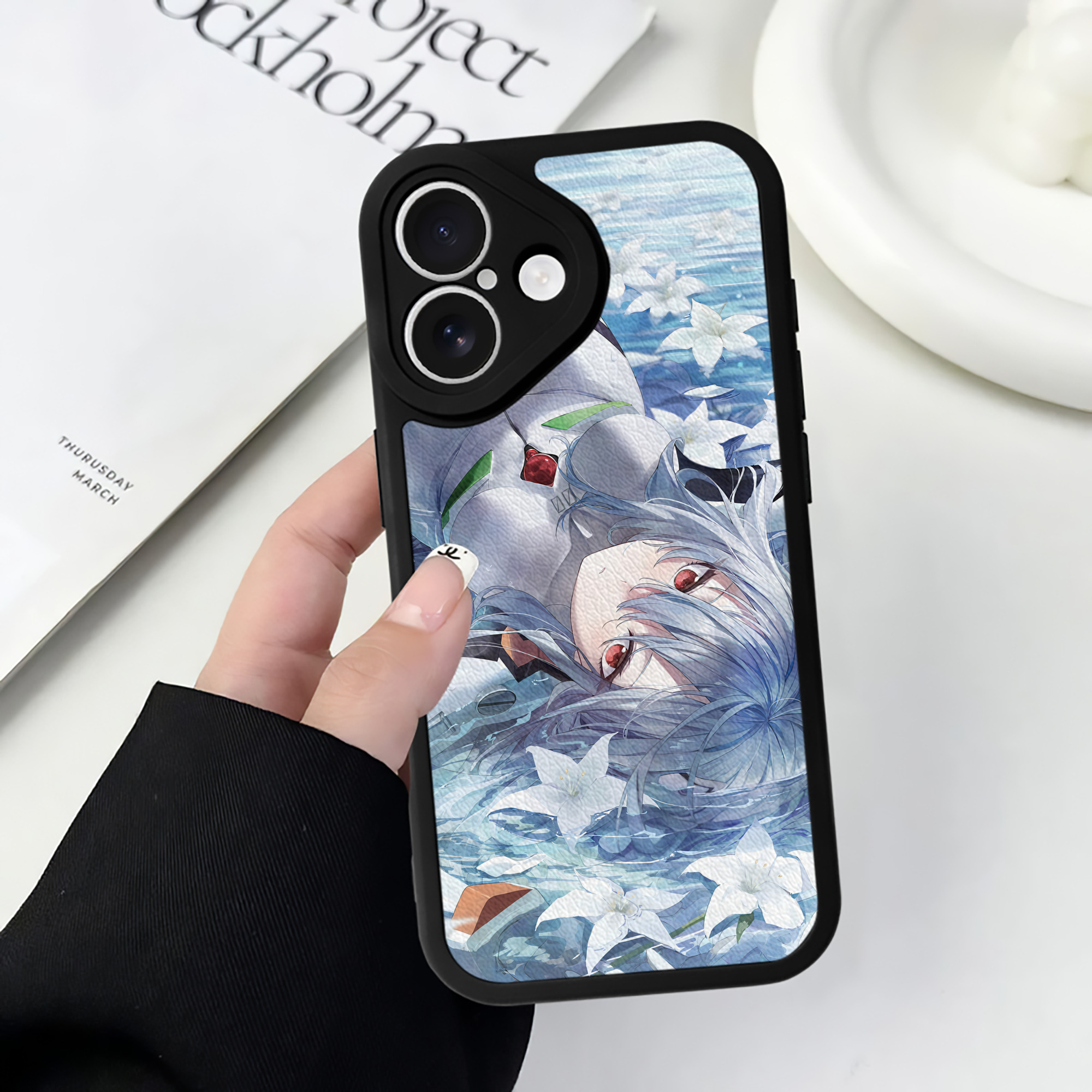 （画像用） EVA 新世紀エヴァンゲリオン 【iPhone 16シリーズ対応】シリコンスマホケース（レザー調） 材質：シリコン